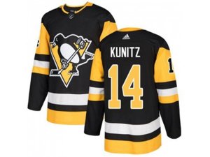 Youth Adidas Pittsburgh Penguins #14 Chris Kunitz Black Home Authentic Stitched NHL Jersey