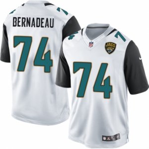 Mens Nike Jacksonville Jaguars #74 Mackenzy Bernadeau Limited White NFL Jersey