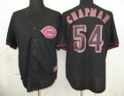 mlb cincinnati reds #54 chapman black fashion