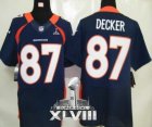 Nike Denver Broncos #87 Eric Decker Navy Blue Alternate Super Bowl XLVIII NFL Elite Jersey