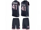 Mens Nike Houston Texans #41 Zach Cunningham Limited Navy Blue Tank Top Suit NFL Jersey