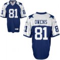 nfl dallas cowboys #81 owens thanksgiving blue