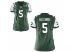 Womens Nike New York Jets #5 Christian Hackenberg Green Team Color NFL Jersey