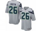 Mens Nike Seattle Seahawks #26 Shaquill Griffin Game Grey Alternate NFL Jersey