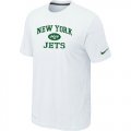 New York Jets Heart & Soul White T-Shirt