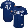 Men's Majestic Los Angeles Dodgers #47 Howie Kendrick Royal Blue Flexbase Authentic Collection MLB Jersey