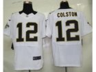 Nike nfl new orleans saints #12 colston white Elite jerseys