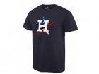 Mens Houston Astros USA Flag Fashion T-Shirt Navy Blue