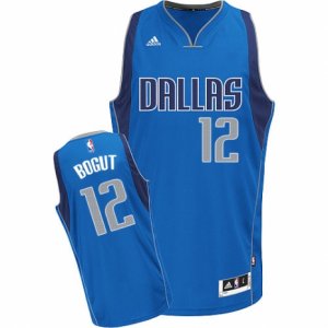 Mens Adidas Dallas Mavericks #12 Andrew Bogut Swingman Royal Blue Road NBA Jersey