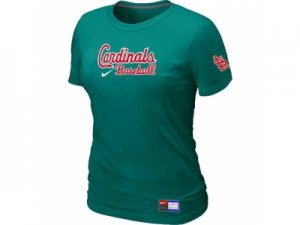 Women St. Louis Cardinals Nike L.Green Short Sleeve Practice T-Shirt