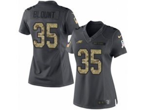 Women Nike Philadelphia Eagles #35 LeGarrette Blount Limited Black 2016 Salute to Service NFL Jersey