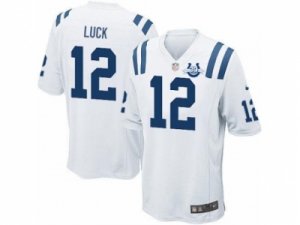 Nike Indianapolis Colts #12 Andrew Luck white(Game 30th Seasons Patch)