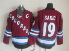 NHL Colorado Avalanche #19 Joe Sakic Throwback red jerseys