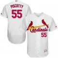 2016 Men St. Louis Cardinals #55 Stephen Piscotty Majestic White Flexbase Authentic Collection Player Jersey