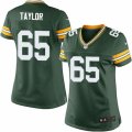 Women's Nike Green Bay Packers #65 Lane Taylor Limited Green Team Color NFL Jersey