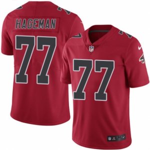 Mens Nike Atlanta Falcons #77 RaShede Hageman Limited Red Rush NFL Jersey