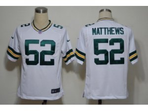 NIKE NFL Green Bay Packers #52 Clay Matthews white Game Jerseys