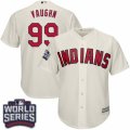 Youth Majestic Cleveland Indians #99 Ricky Vaughn Authentic Cream Alternate 2 2016 World Series Bound Cool Base MLB Jersey