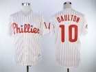 Philadelphia Phillies #10 Darren Daulton White 1993 Cooperstown Collection Jersey