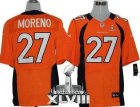 Nike Denver Broncos #27 Knowshon Moreno Orange Team Color Super Bowl XLVIII NFL Elite Jersey