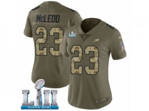 Women Nike Philadelphia Eagles #23 Rodney McLeod Limited Olive Camo 2017 Salute to Service Super Bowl LII NFL Jersey