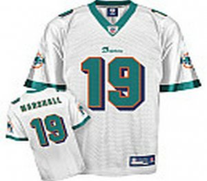 nfl miami dolphins #19 brandon marshall white[kids]