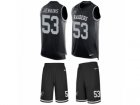 Mens Nike Oakland Raiders #53 Jelani Jenkins Limited Black Tank Top Suit NFL Jersey