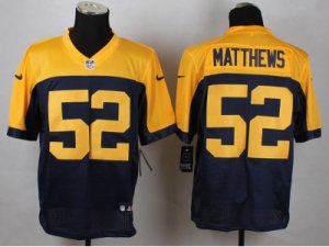 Nike Green Bay Packers #52 Clay Matthews yellow-blue Jerseys(Elite)