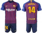 2018-19 Barcelona 14 CRUIJFF Home Soccer Jersey