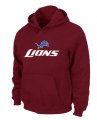Detroit Lions Authentic Logo Pullover Hoodie RED