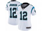 Women Nike Carolina Panthers #12 Charles Johnson Vapor Untouchable Limited White NFL Jersey