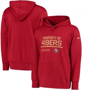 Men\'s San Francisco 49ers Nike Scarlet Circuit Property Of Performance Pullover Hoodie