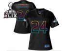 2015 Super Bowl XLIX Nike women jerseys seattle seahawks #24 lynch black[nike fashion]