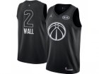 Men Nike Washington Wizards #2 John Wall Black NBA Jordan Swingman 2018 All-Star Game Jersey