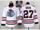 NHL Chicago Blackhawks #27 Johnny Oduya White(White Skull) 2014 Stadium Series 2015 Stanley Cup Champions jerseys