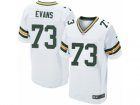 Mens Nike Green Bay Packers #73 Jahri Evans Elite White NFL Jersey