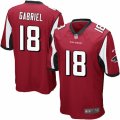 Mens Nike Atlanta Falcons #18 Taylor Gabriel Game Red Team Color NFL Jersey