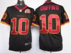 Nike Washington Redskins #10 Robert Griffin III Black Jerseys W 80TH Patch(Game)