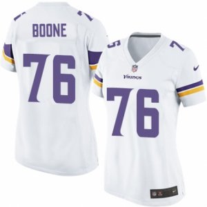 Women\'s Nike Minnesota Vikings #76 Alex Boone Limited White NFL Jersey