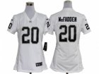 Nike Women Oakland Raiders #20 Darren McFadden White jerseys