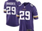 Nike NFL Minnesota Vikings #29 Xavier Rhodes Purple Jerseys(Game)