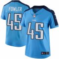Womens Nike Tennessee Titans #45 Jalston Fowler Limited Light Blue Rush NFL Jersey