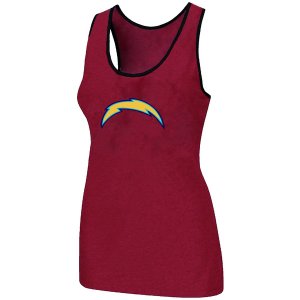 Nike San Diego Charger Ladies Big Logo Tri-Blend Racerback stretch Tank Top Red