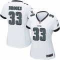 Women's Nike Philadelphia Eagles #33 Ron Brooks Limited White NFL Jersey