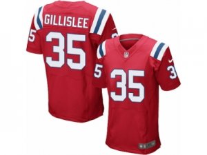 Mens Nike New England Patriots #35 Mike Gillislee Elite Red Alternate NFL Jersey