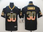 Nike Steelers #30 James Conner Black USA Flag Fashion Limited Jersey