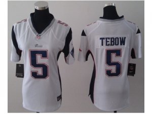 Nike Women New England Patriots #5 Tim Tebow white Jerseys