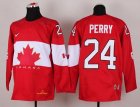 nhl jerseys team canada olympic #24 PERRY red[2014 new]