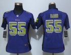 Women New Nike Minnesota Vikings #55 Barr Purple Strobe Jerseys