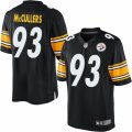 Mens Nike Pittsburgh Steelers #93 Dan McCullers Limited Black Team Color NFL Jersey